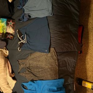 Lululemon size 6 bundle. 4 tops and 2 bottoms. All authentic, good condition.